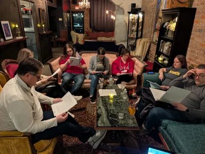 Cast and crew group photo, February 2026