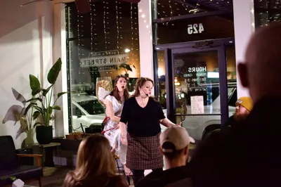 Performers sharing an expressive moment